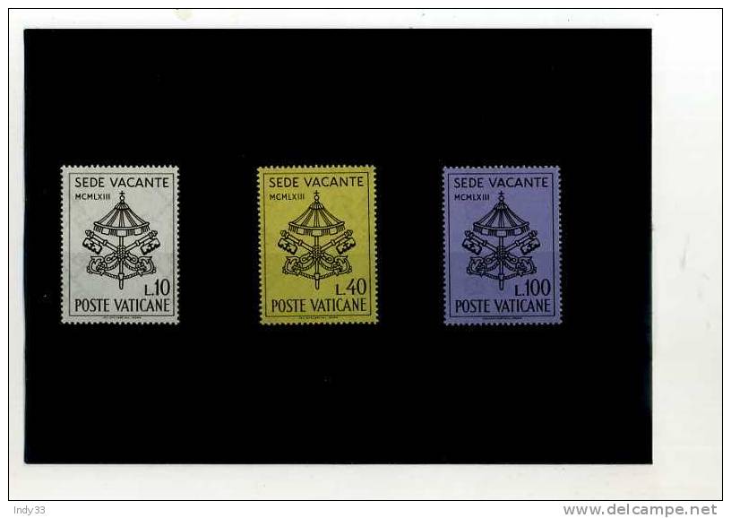 - VATICAN 1961/70 .  SUITE DE 1963 . SIEGE VACANT - Nuevos