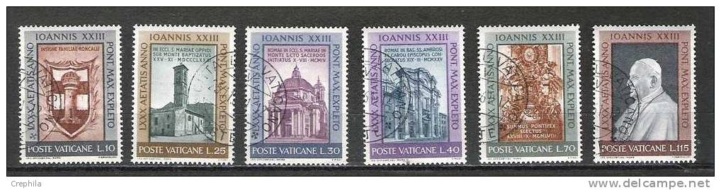 Vatican -1961 - Y&T 335 /40 - Oblit. - Strafport