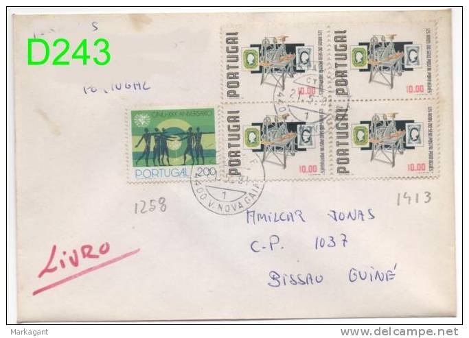 PORTUGAL # 1258, 1413x4 - Used 1991 - Caixa # 8 - Covers & Documents