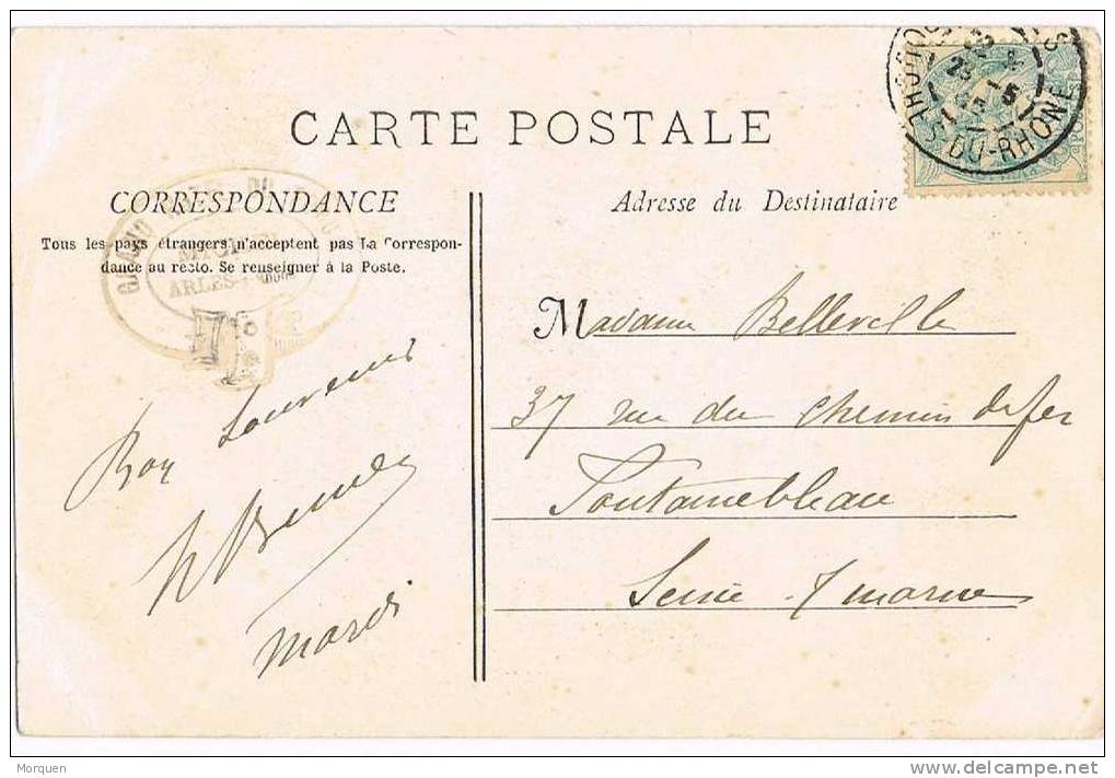 Postal ARLES (Bouches Du Rhone) 1905. Theatre Romain - 1900-29 Blanc