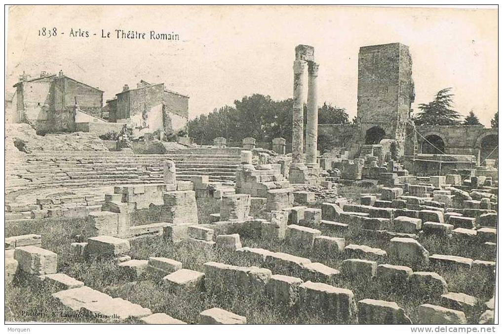 Postal ARLES (Bouches Du Rhone) 1905. Theatre Romain - 1900-29 Blanc