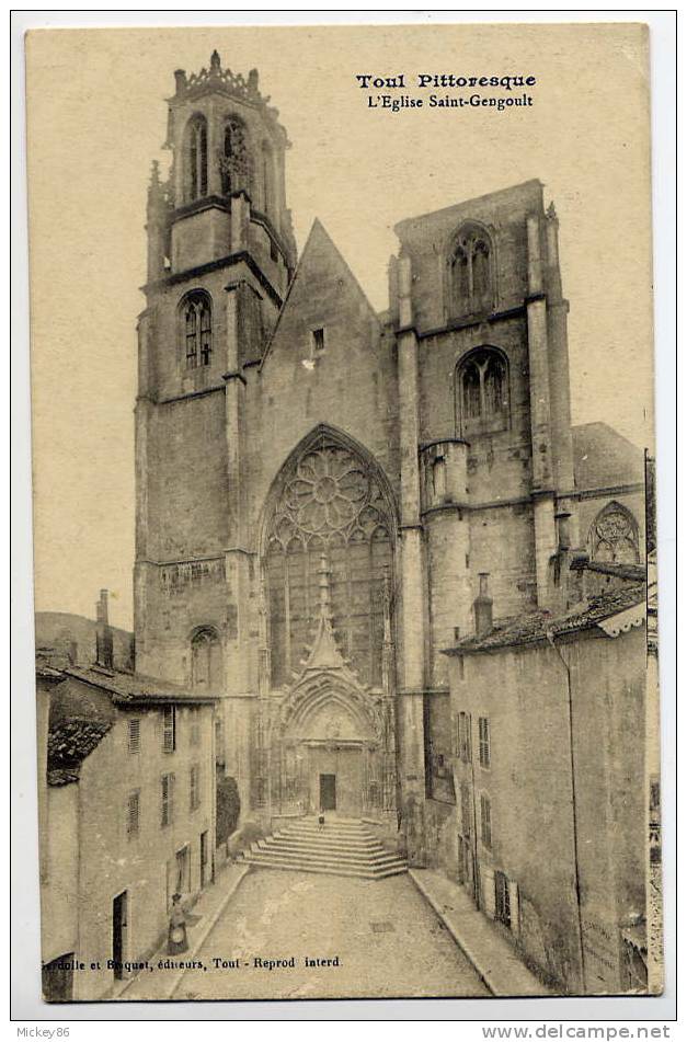 TOUL--1915--TOUL Pittoresque --L´église Saint Gengoult  (petite Animation) éd Gerdolle & Briquet - Toul