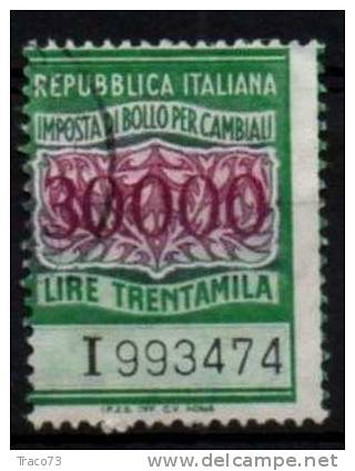 1981 / 84  IMPOSTA DI BOLLO PER CAMBIALI - LIRE 30.000 - Fil. Stelle - Steuermarken