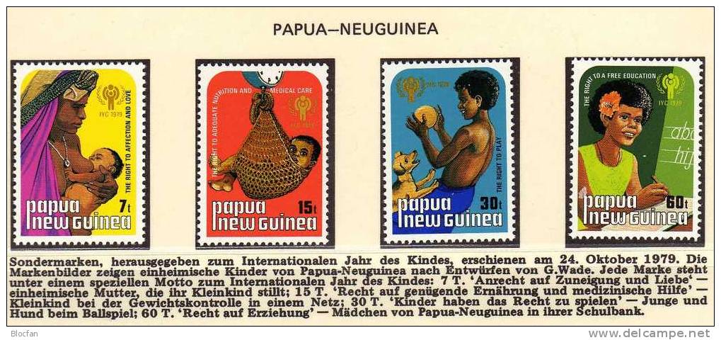 UNO-Jahr Des Kindes 1979 Papua Neu-Guinea 377/0,Nauru 198/2,Isle Of Man 157/8 ** 4€ Kinder/children Set Of UNICEF/UNESCO - Nauru