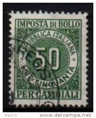 1957 / 62  IMPOSTA DI BOLLO PER CAMBIALI - LIRE  50 - Fil. Stelle - Steuermarken