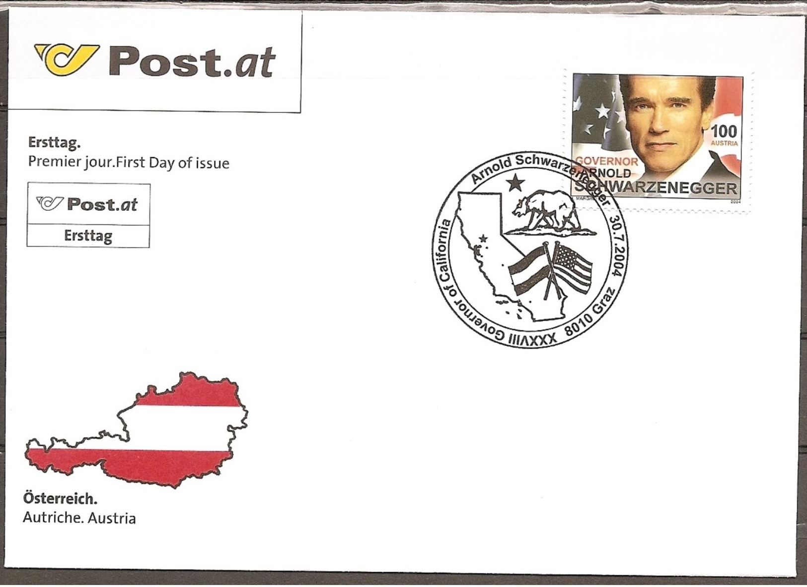 Austria. Scott # 1961 FDC.  Personality 2004 - FDC