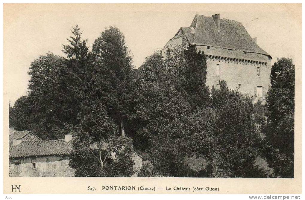 CPA - 23 - PONTARION - Le Château ( Côté Ouest ) - 367 - Pontarion