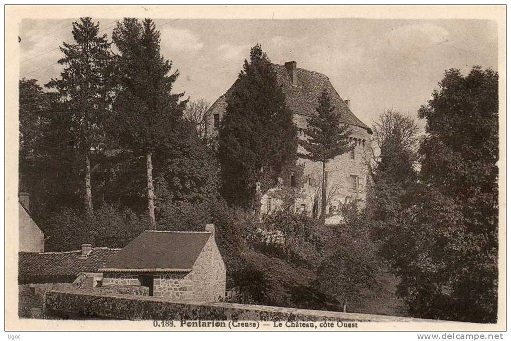 CPA - 23 - PONTARION - Le Château ( Côté Ouest ) - 368 - Pontarion