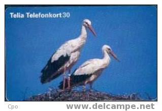 # SWEDEN 60111-174 Stork 30 Orga 04.97 -oiseaux,birds- Tres Bon Etat - Suecia