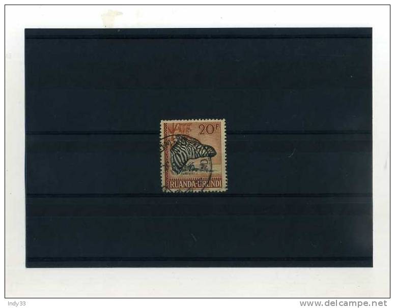 - RUANDA URUNDI 1924/44 . TIMBRE DE 1941 - Used Stamps