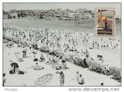 Australia-2007 Nostalgic Tourism,50c Bondi Beach   Maximum Card - Maximum Cards