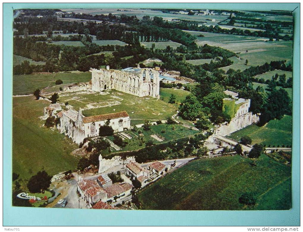 V3-85-nendee-maillezais -abbaye Saint Pierre-vue Generale Aerienne - Maillezais