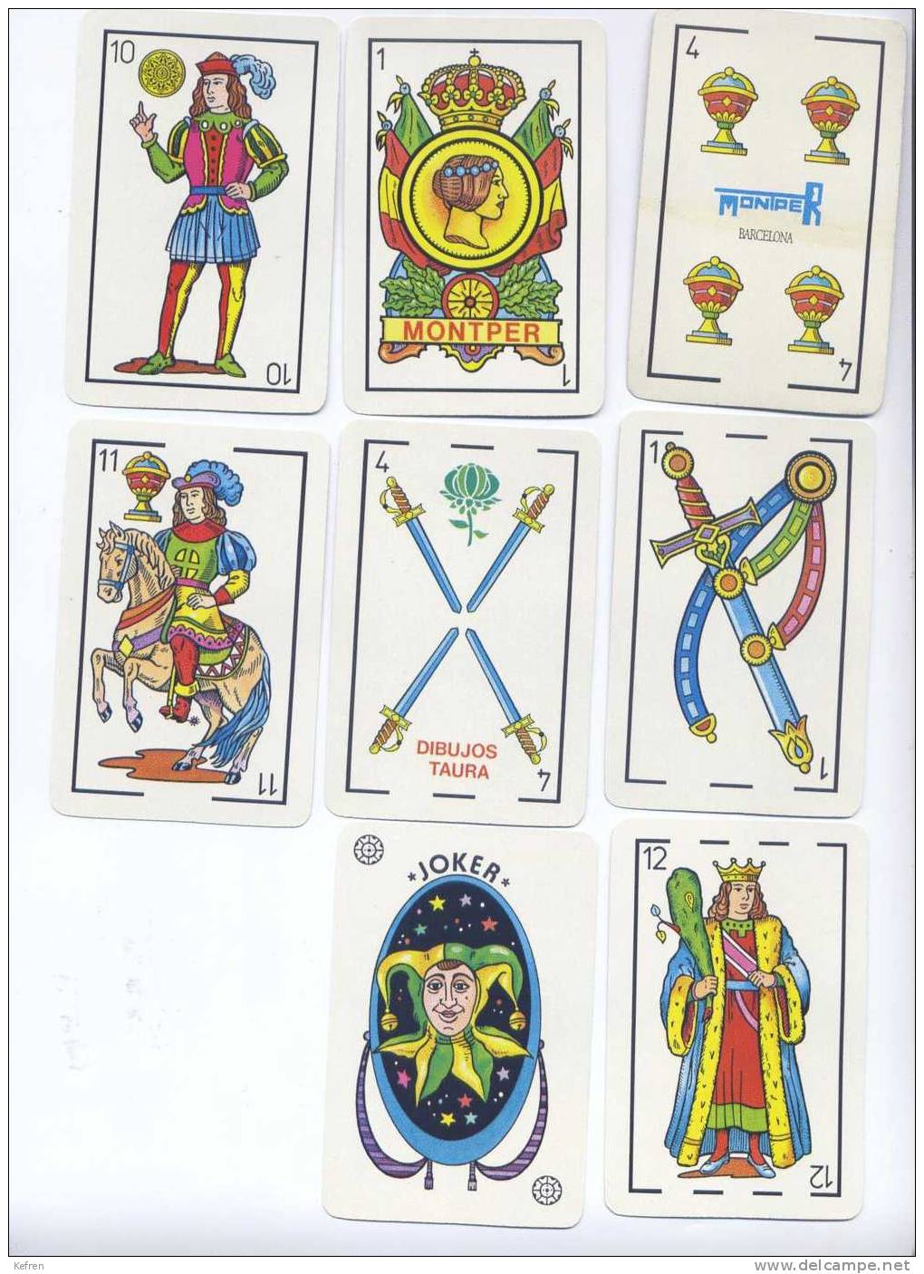 BARAJA ESPAÑOLA, PLAYING CARDS DECK, DE MONTPER - Cartes à Jouer Classiques