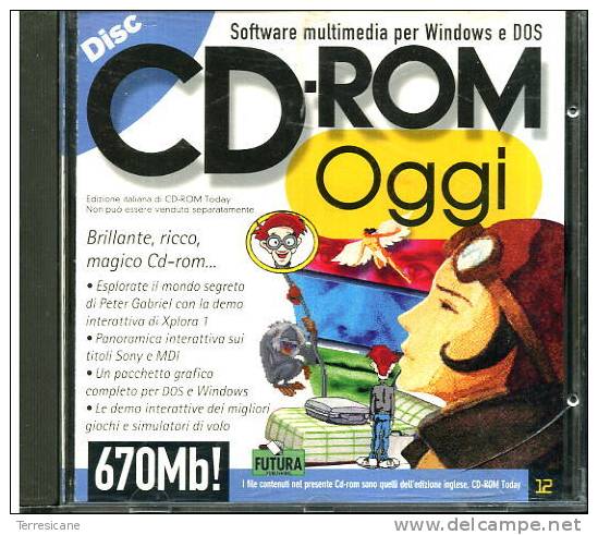 CD ROM OGGI WIN DOS 670 MB FUTURA N.12 - CD
