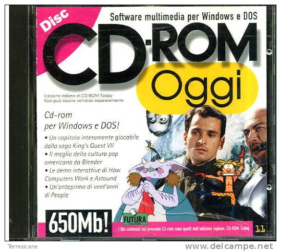 X CD ROM OGGI WIN DOS 650 MB FUTURA N.11 - CD