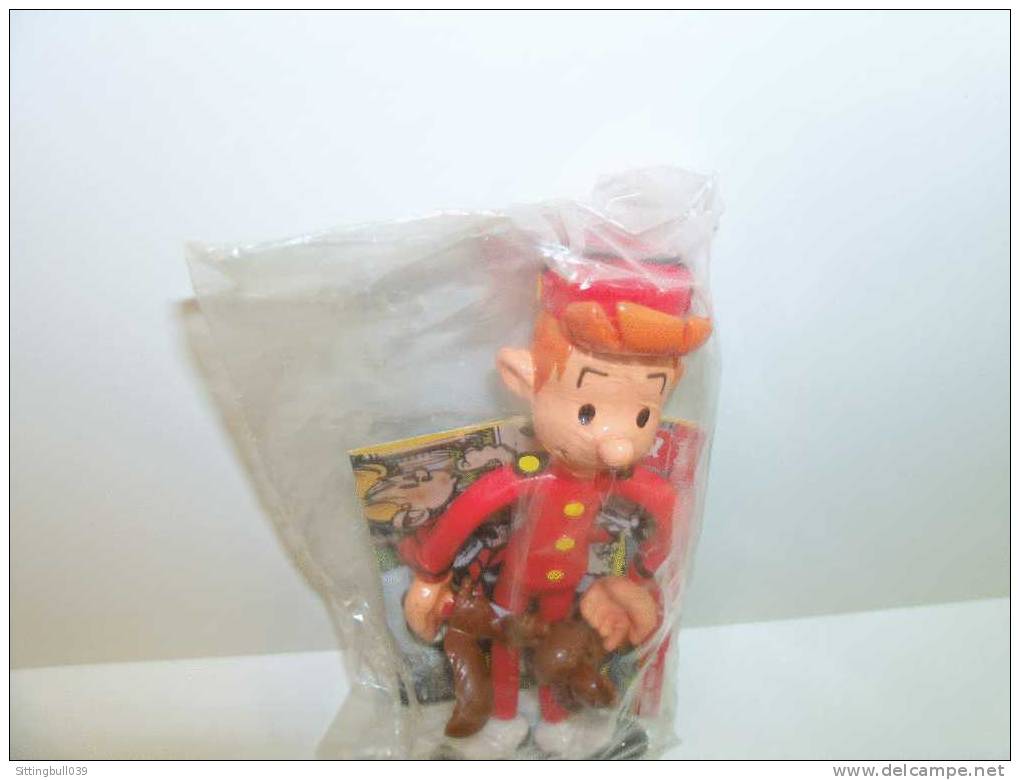 FRANQUIN. SPIROU Et SPIP. Figurine Plastique Pub. Quick. 1996. Non Déballée Avec Pub BD Intérieure. - Figurine In Plastica