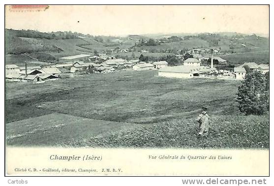 38 CHAMPIER Vue Générale Du Quartier Des Usines - Autres & Non Classés