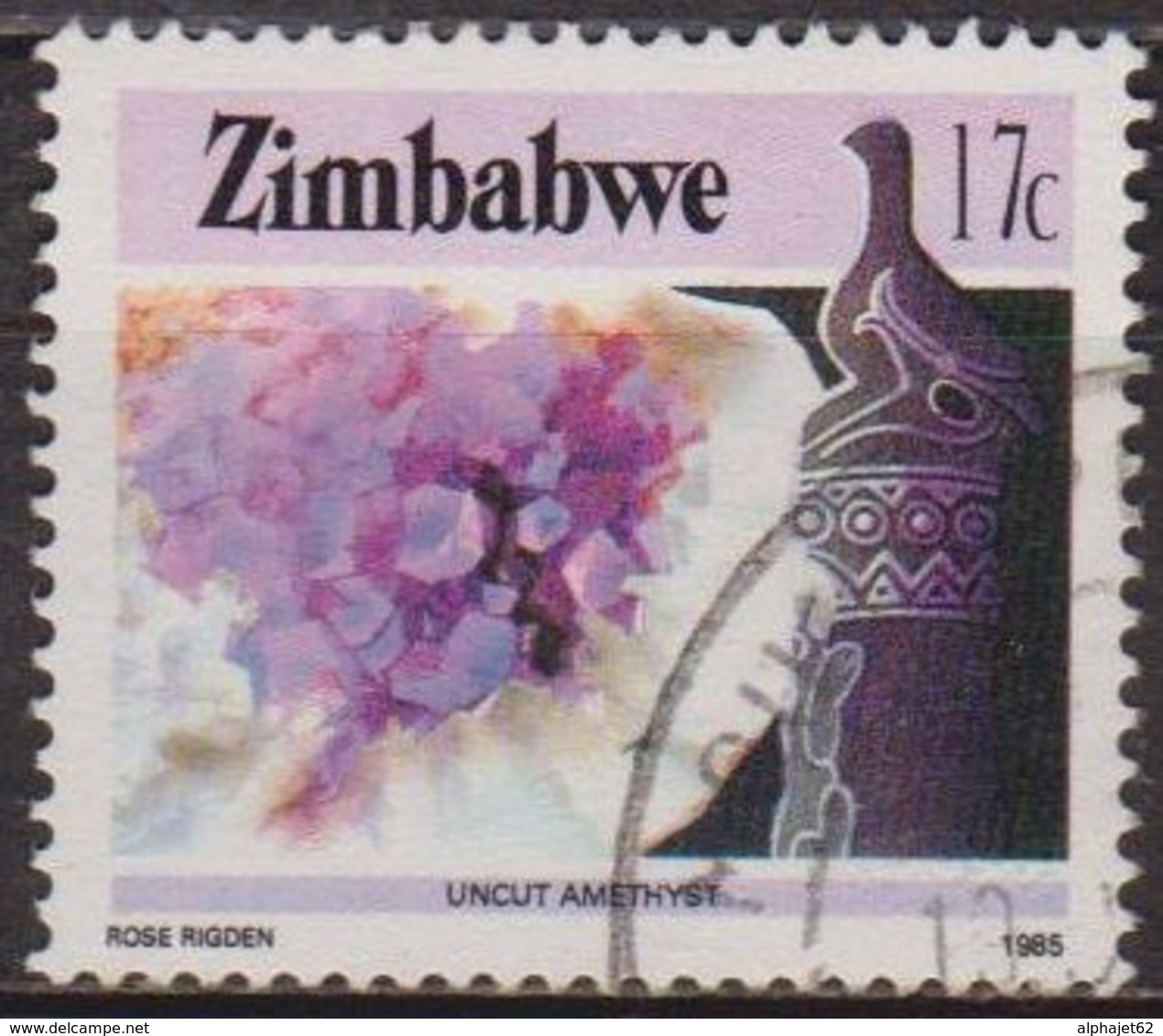 Minéraux - ZIMBABWE - Améthyste - N° 92 - 1985 - Zimbabwe (1980-...)