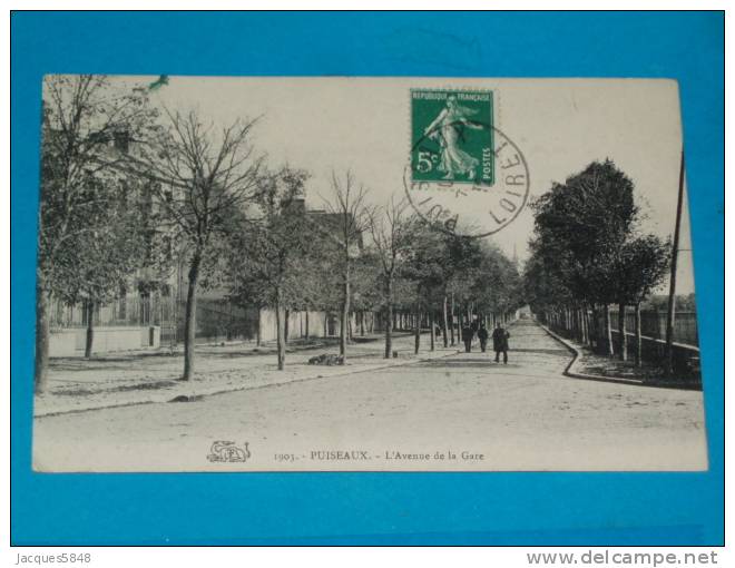 45) PUISEAUX - N° 1903 - L´avenue De La Gare -  Année 1912 - EDIT-  F - Puiseaux