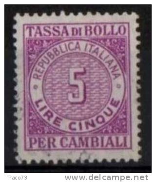 1957 / 62  - TASSA DI BOLLO PER CAMBIALI - LIRE  5  - Fil. Stella - Steuermarken