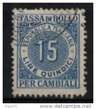 1957 / 62  - TASSA DI BOLLO PER CAMBIALI - LIRE  15  - Fil. Stella - Revenue Stamps