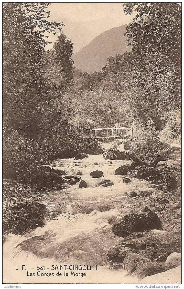 Suisse  . Montreux. Saint-Gingolph , Les Gorges De La Morge.1912. - Mon