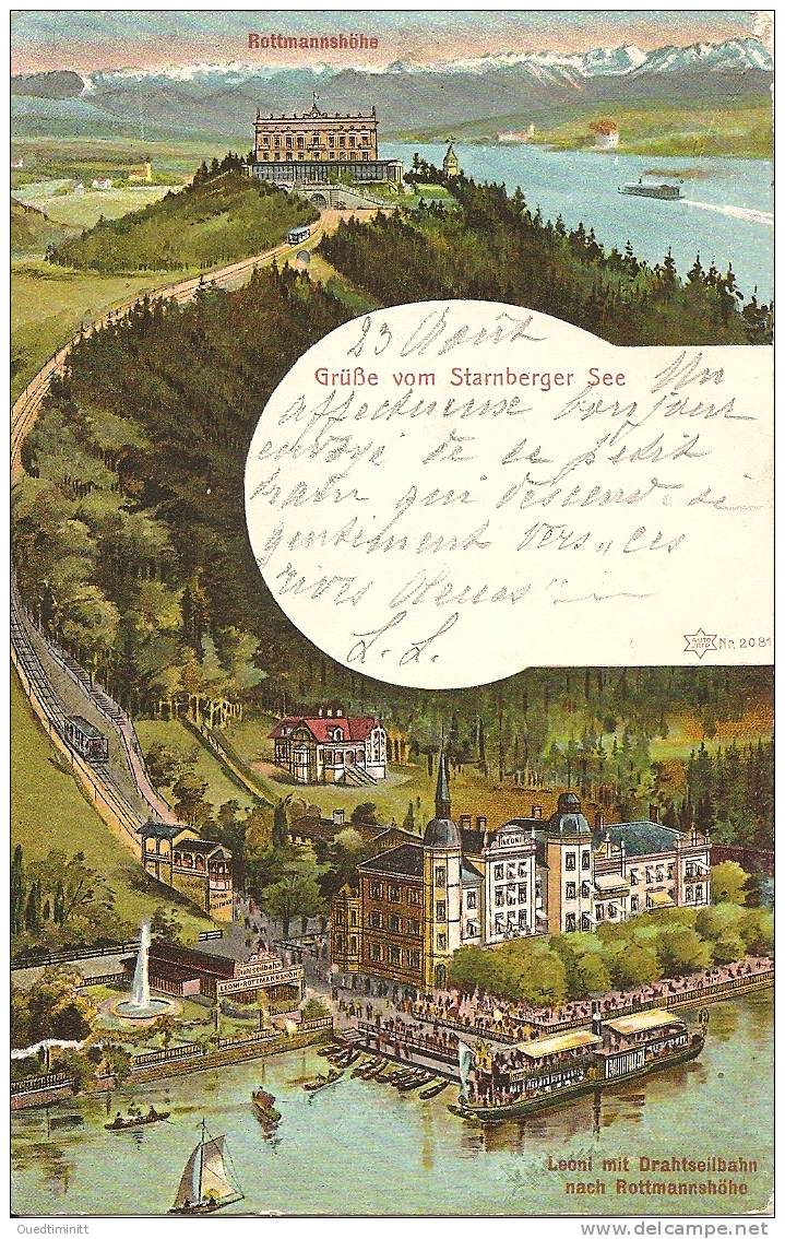 Allemagne , Gruss Vom Starnberger See. Belle Précurseur 1906. - Starnberg