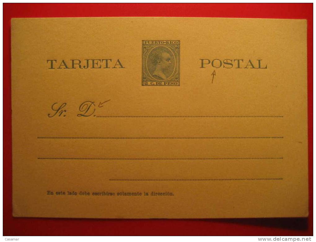 Nº7c 2c Peso Variedad O De Postal Rota + D Rota Tarjeta Entero Postal Stationery Postcard Puerto Rico - Puerto Rico