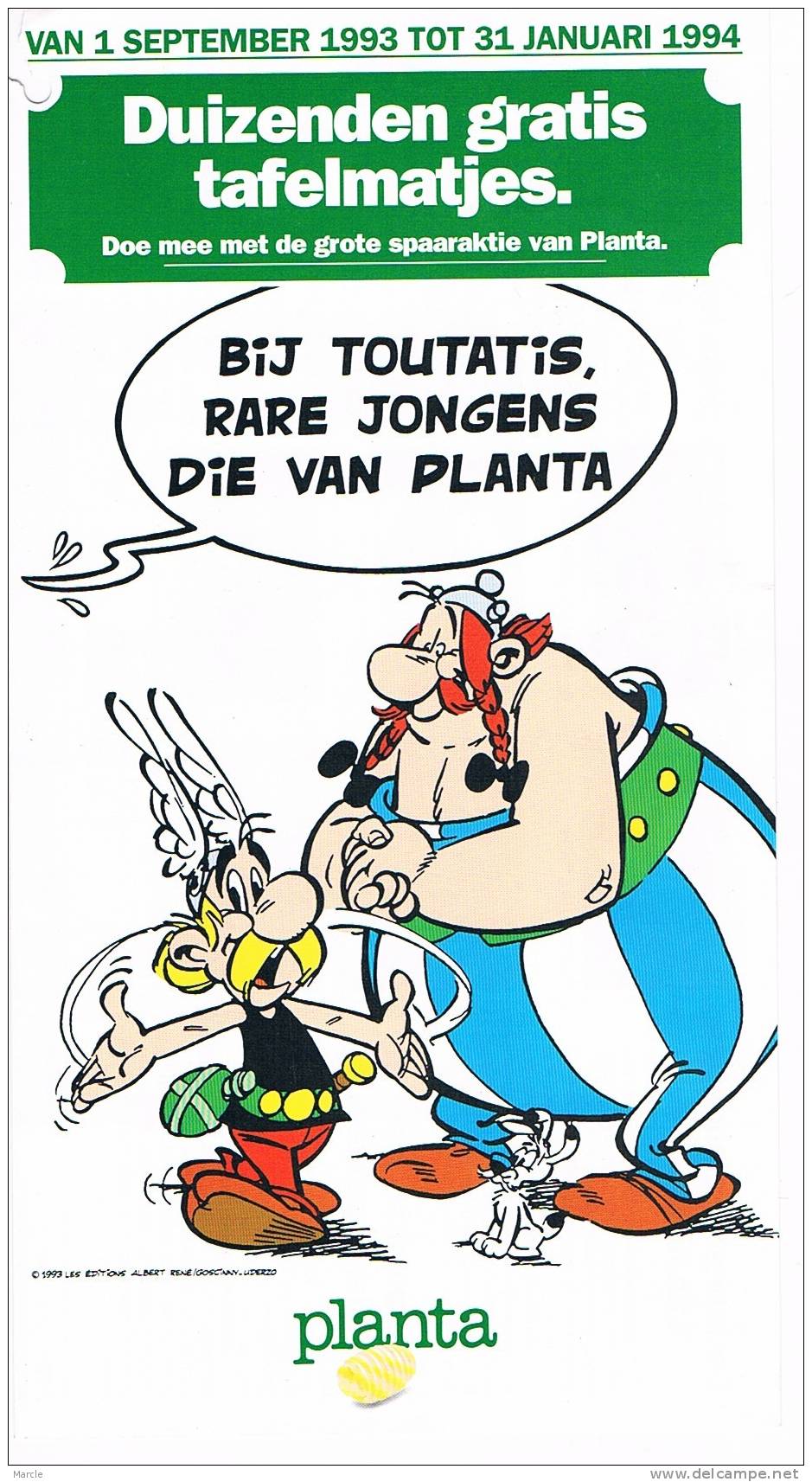 Folder - Dépliant ASTERIX 1993 Planta - Asterix