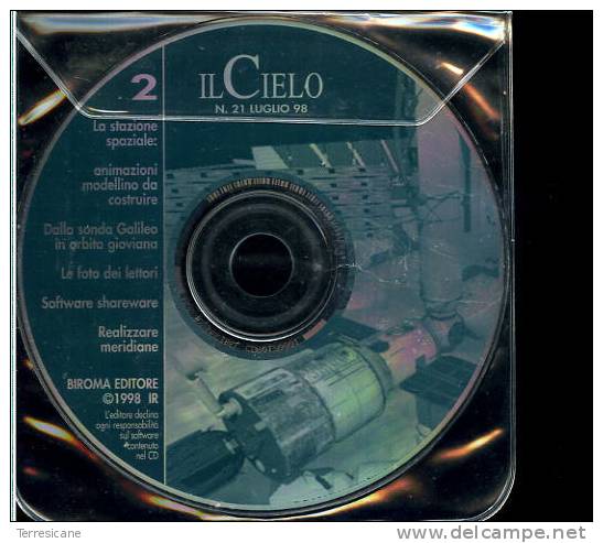 X ASTRONOMIA IL CIELO N.21 STAZIONE SPAZIALE MODELLINO DA COSTRUIRE REALIZZARE MERIDIANE BIROMA WIN - CD