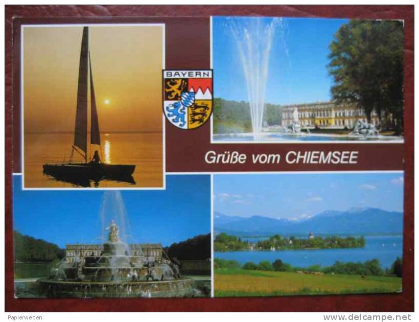 Mehrbildkarte Chiemsee - Chiemgauer Alpen