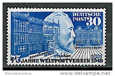 GERMANY AMERICAN/BRITISH ZONE - 1949 UPU - V1448 - Unused Stamps