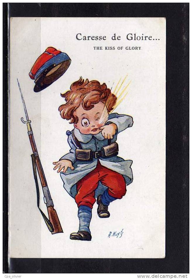 TH Illustrateur, Wuyts A., Carresse De Gloire, Kiss Of Glory, Patriotique, Ed VP 90, 1916 - Wuyts