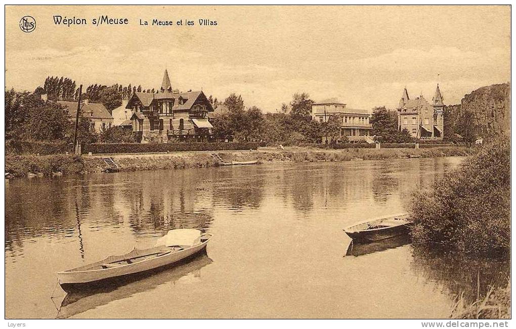 Wépion S/Meuse.  La Meuse Et Les Villas. - Namur