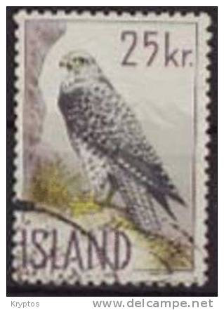 Iceland 1960 - Icelandic Falcon - 25 Kr. - Used Stamps