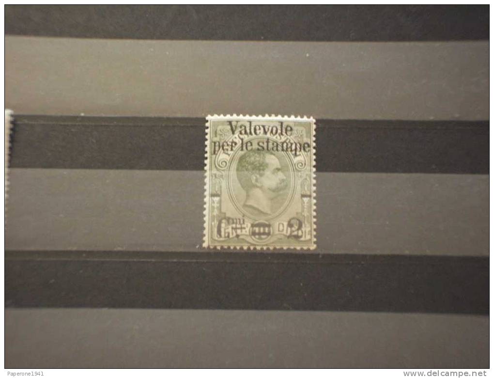 REGNO D'ITALIA-1890 VALEVOLE PER STAMPE 2su10c. NUOVO(++). - Neufs