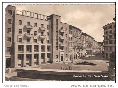 36638)cartolina Illustratoria Località Di Macerata - Corso Cavour - Macerata