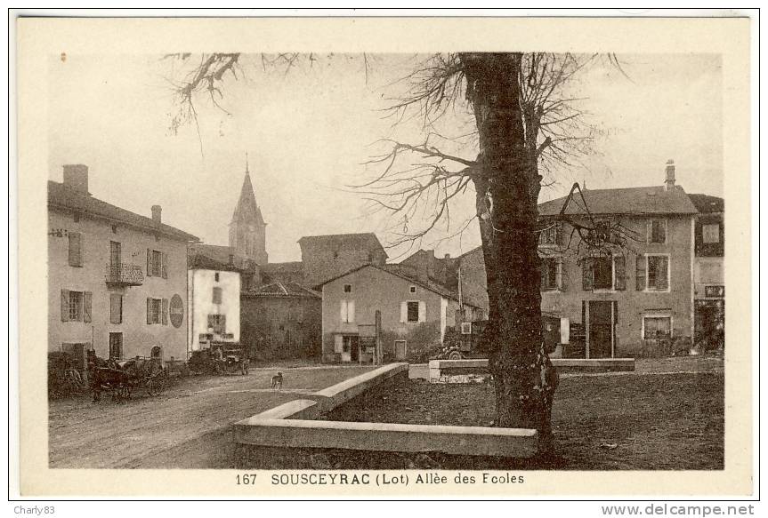 46- SOUSCEYRAC- ALLEE  DES  ECOLES  N108 - Sousceyrac