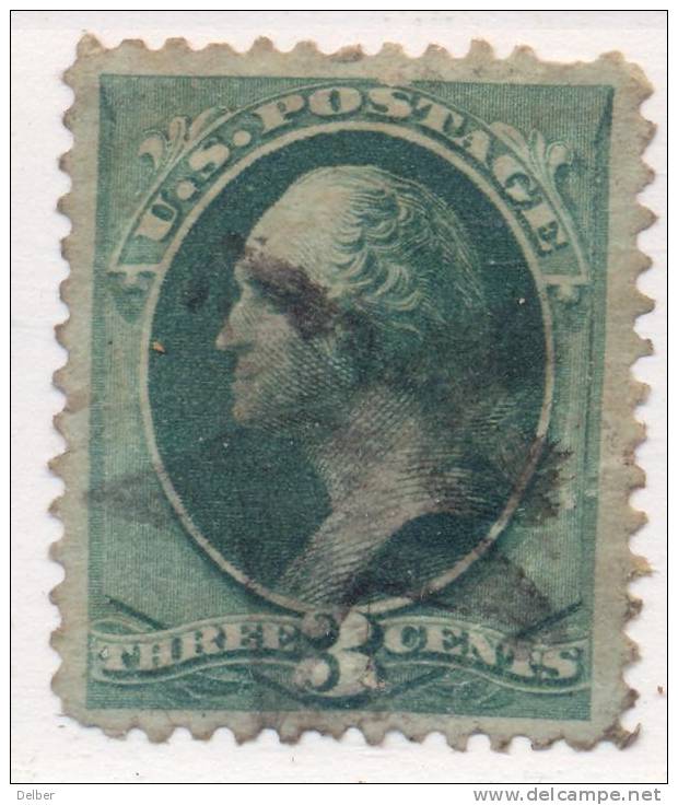 _Us928: WASHINGTON  3 Cents # 184 : Nice Postmark  Ster... Short Perforation - Oblitérés