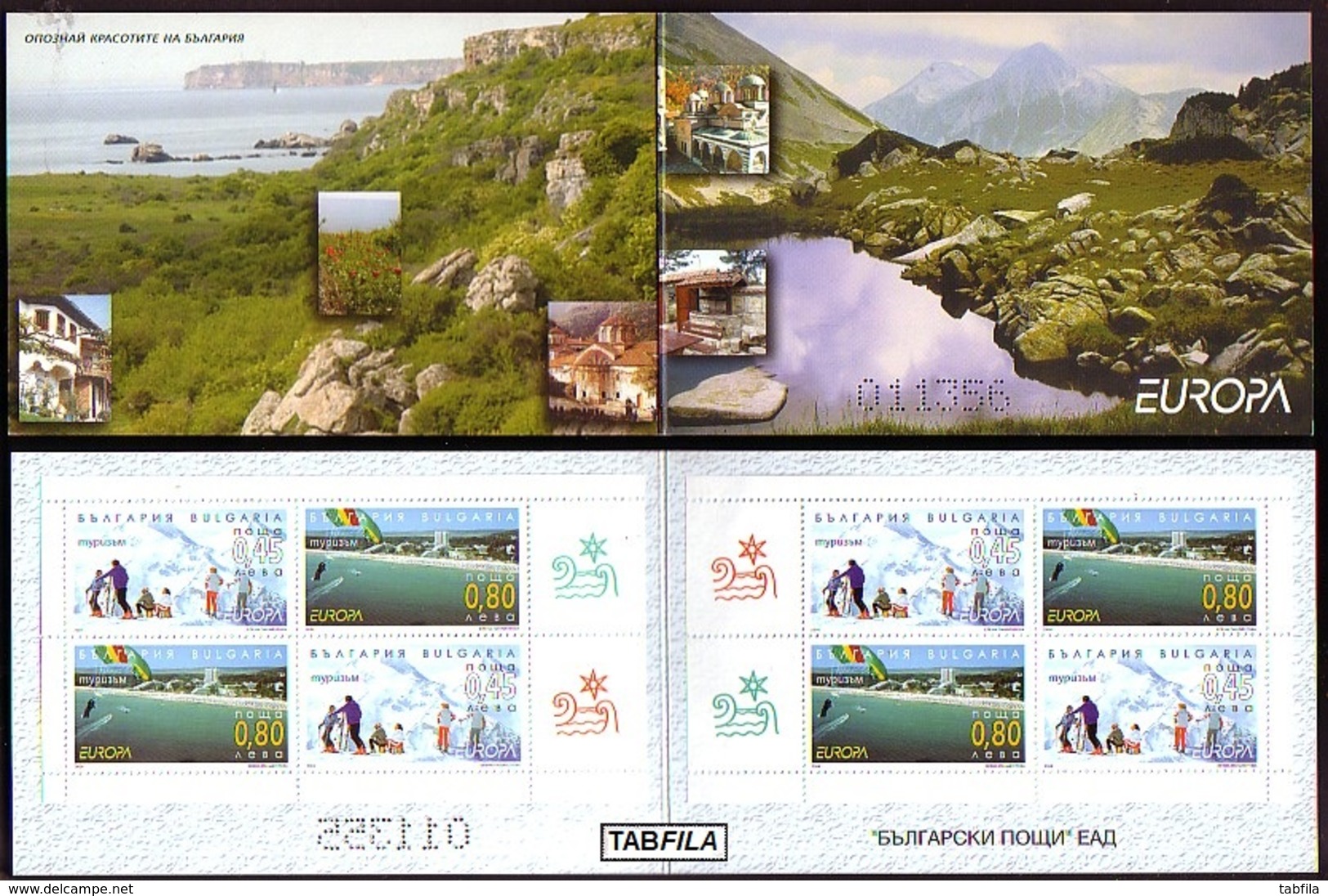 BULGARIA / BULGARIE / BULGARIEN  - 2004 - Europe - Tourisme - Booklet Of 4 Sets ** - Ungebraucht