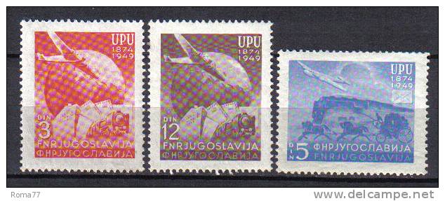 SS2361 - YUGOSLAVIA 1949 , Serie 520/522  ***  Upu - Altri & Non Classificati