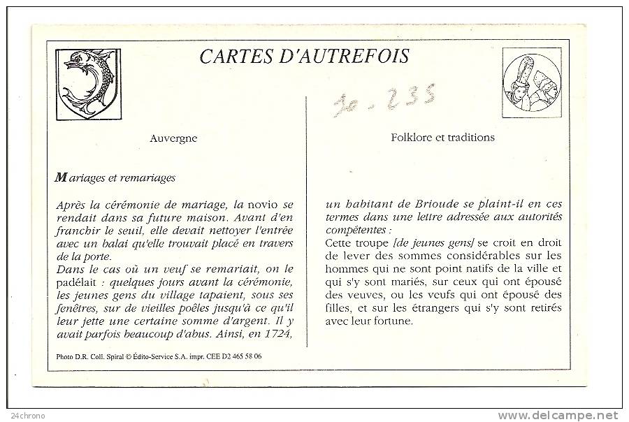 REPRODUCTION: En Auvergne, Une Noce De Chez Nous (10-235) - Matrimonios