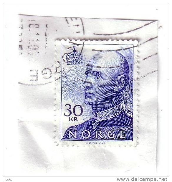 Norway Stamp On Paper - 30. Kr - Gebruikt