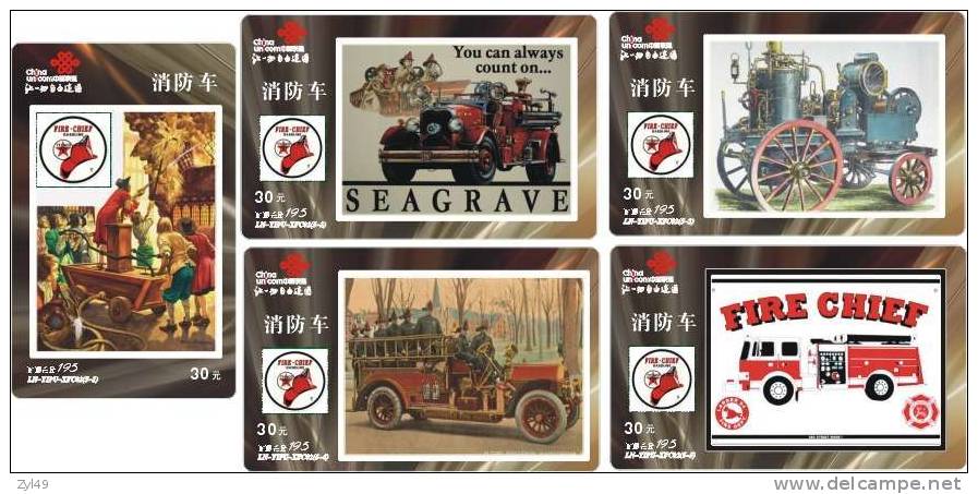 A04082 China Fire Engine 5pcs - Pompieri