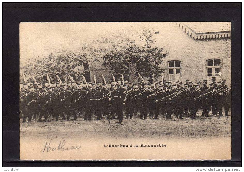 MIL Armée Belge, Escrime à La Baionnette, Régiment, Ed ?, 190?, Dos 1900 - Régiments