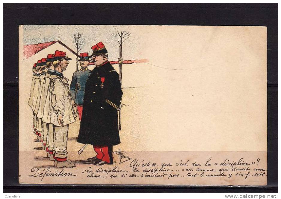 TH Illustrateur, Guillaume, Définition De La Discipline, Militaires, Ed ?, Dos 1900 - Guillaume