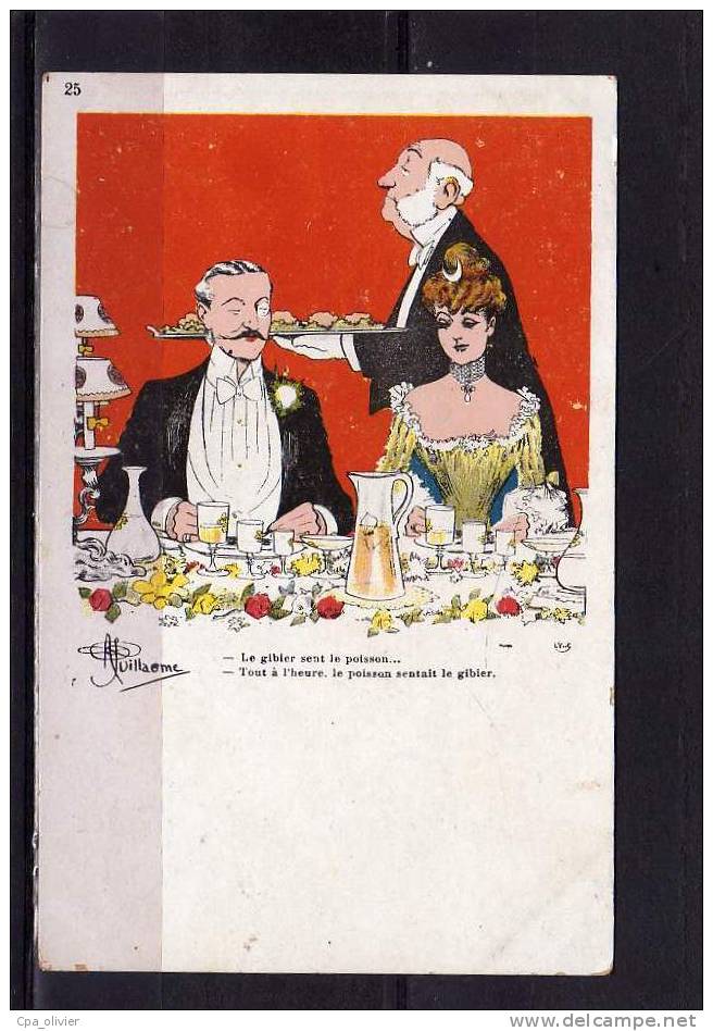 TH Illustrateur, Guillaume, Gibier Sent Le Poisson, Tout à L'Heure, Le Poisson Sentait Le Gibier, Ed LV 25, Dos 1900 - Guillaume