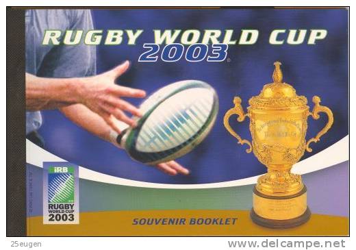 AUSTRALIA 2003 PRESTIGE BOOKLET RUGBY WORLD CUP - Neufs