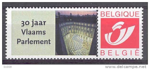 Belgie-Belgique Duostamp 30 Jaar Vlaams Parlement - Andere & Zonder Classificatie