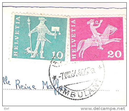 BERN / Berne , Suisse: Multivues; OURS / Bear ; + Cachet AMBULANT 1964; TB - Ours